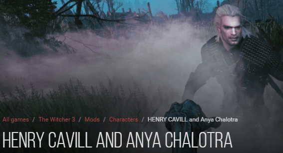 HENRY CAVILL and Anya Chalotra