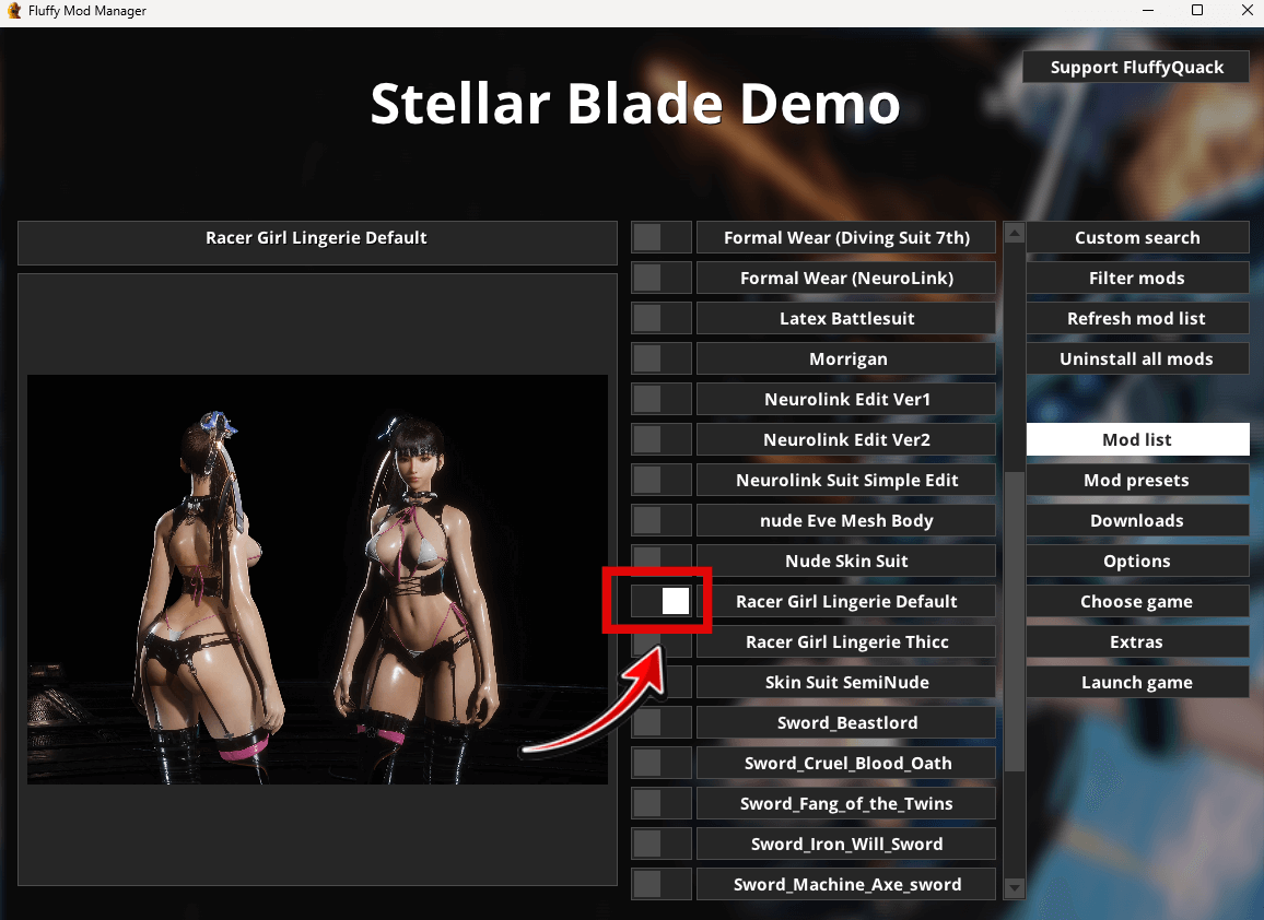 Fluffy Mod ManagerでModを一括管理